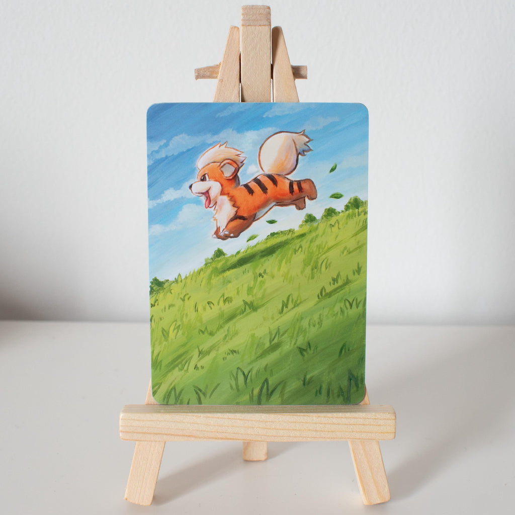 Fire Puppy Full Art Print