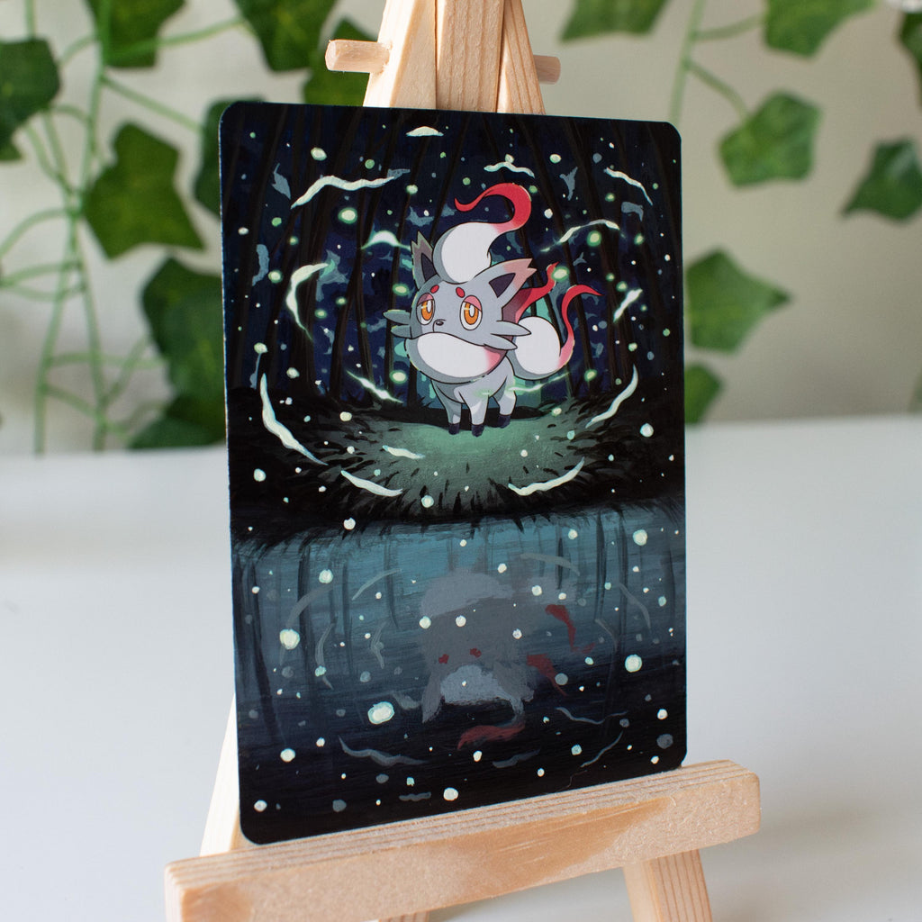 Spiteful Fox Painted Card