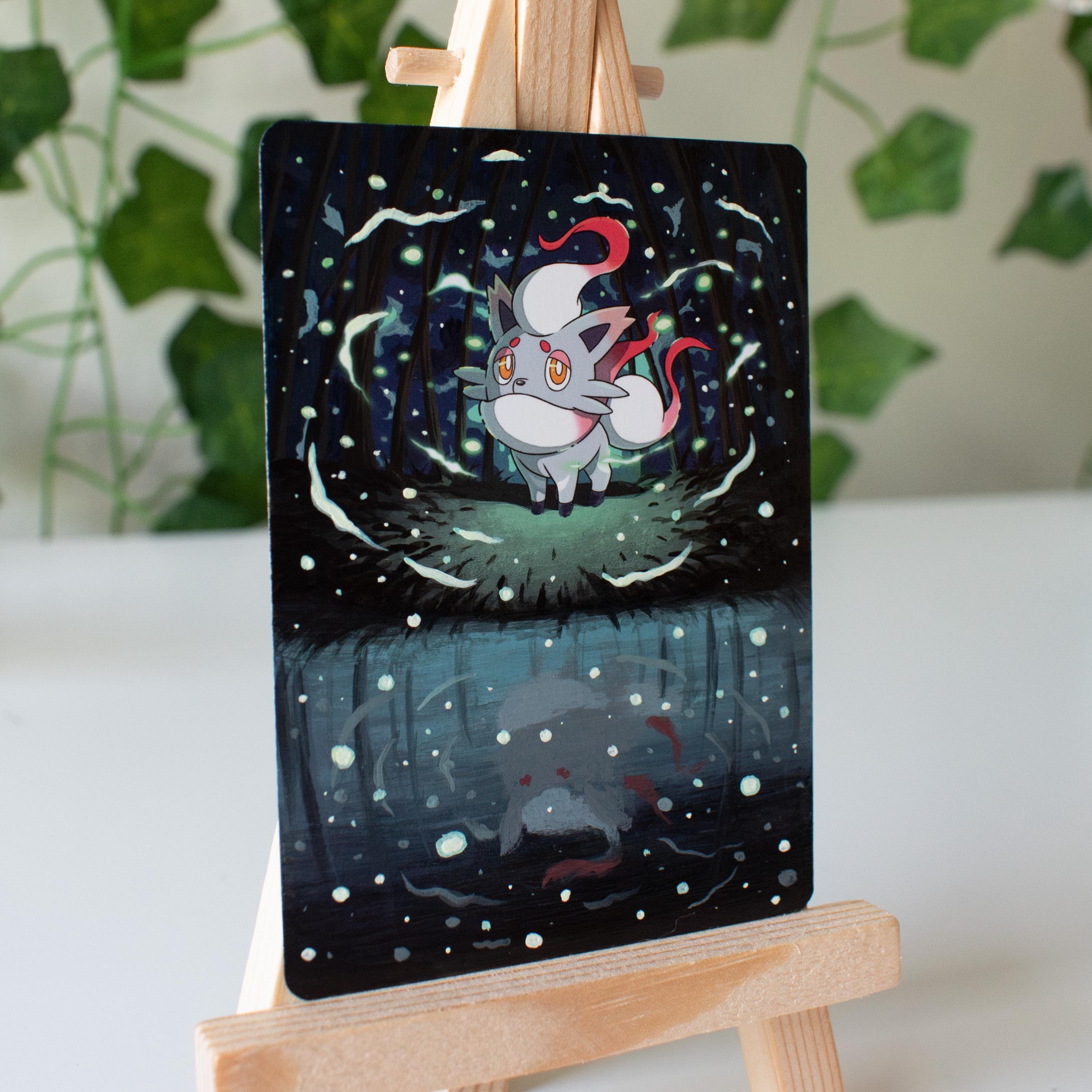 Spiteful Fox Painted Card