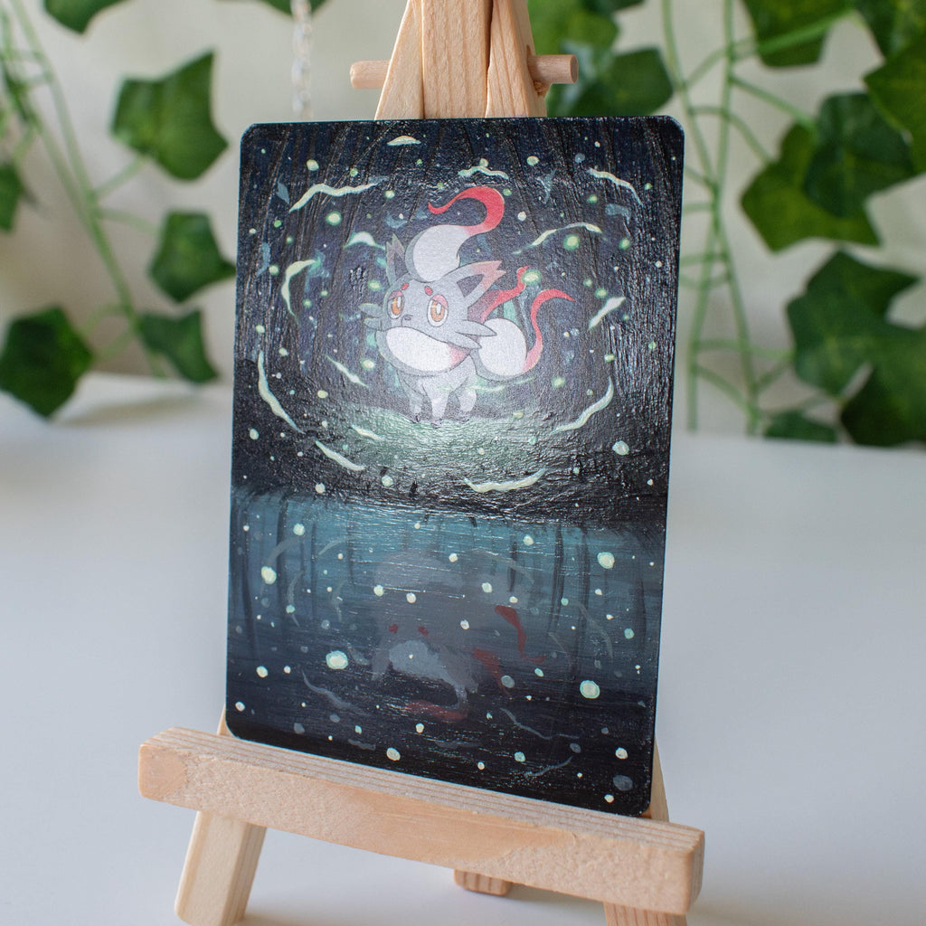 Spiteful Fox Painted Card