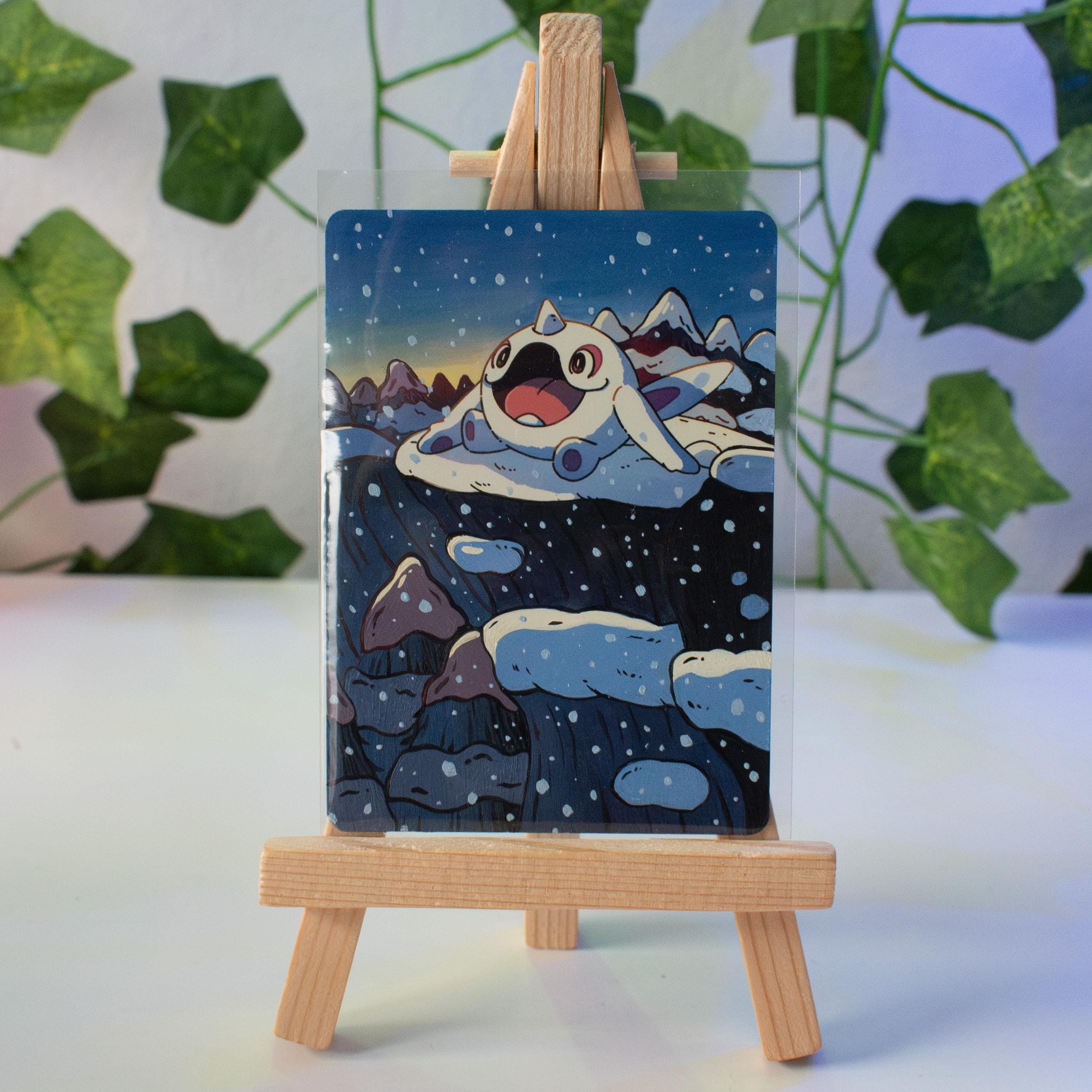 Terra Whale Painted Card