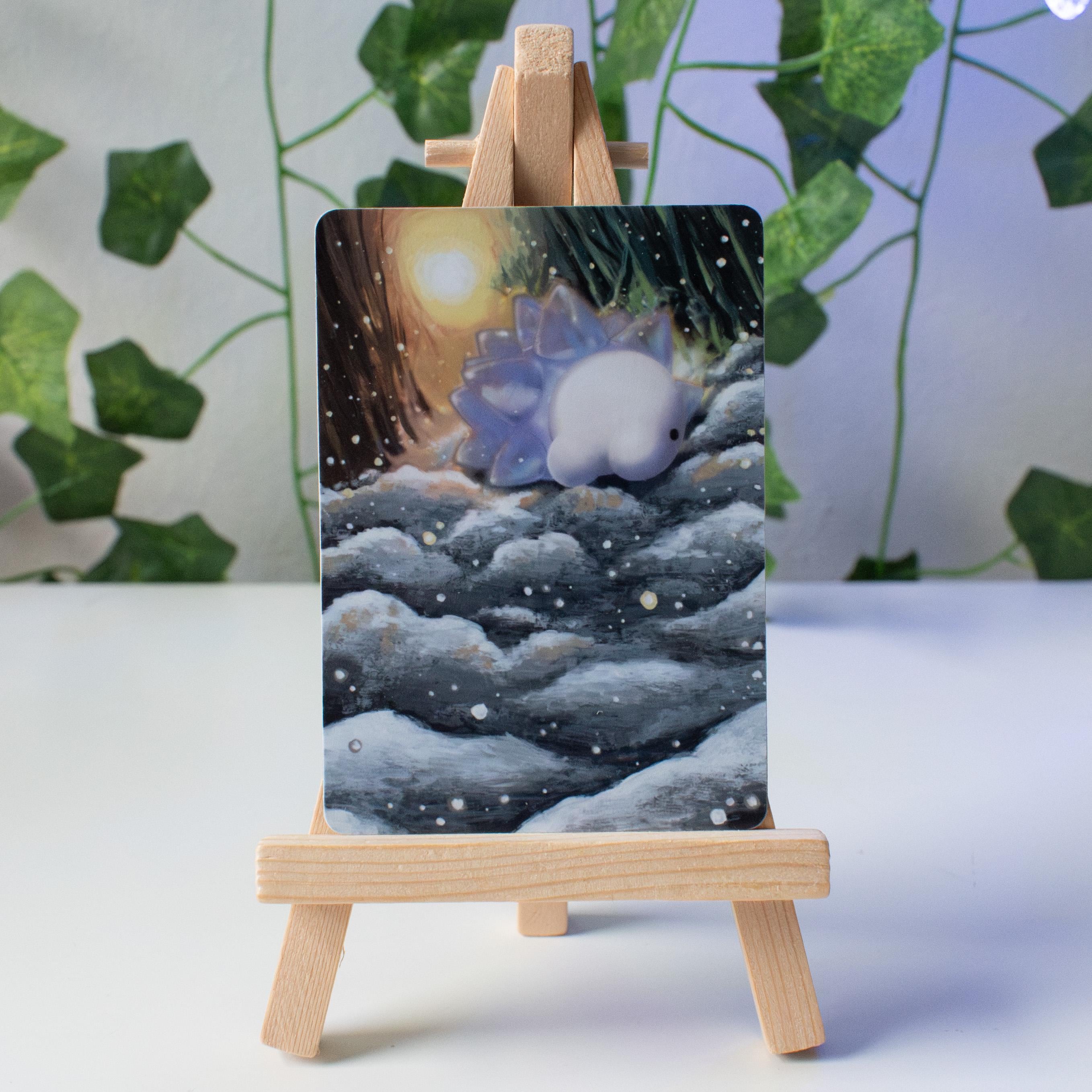 Snowy Worm Full Art Print