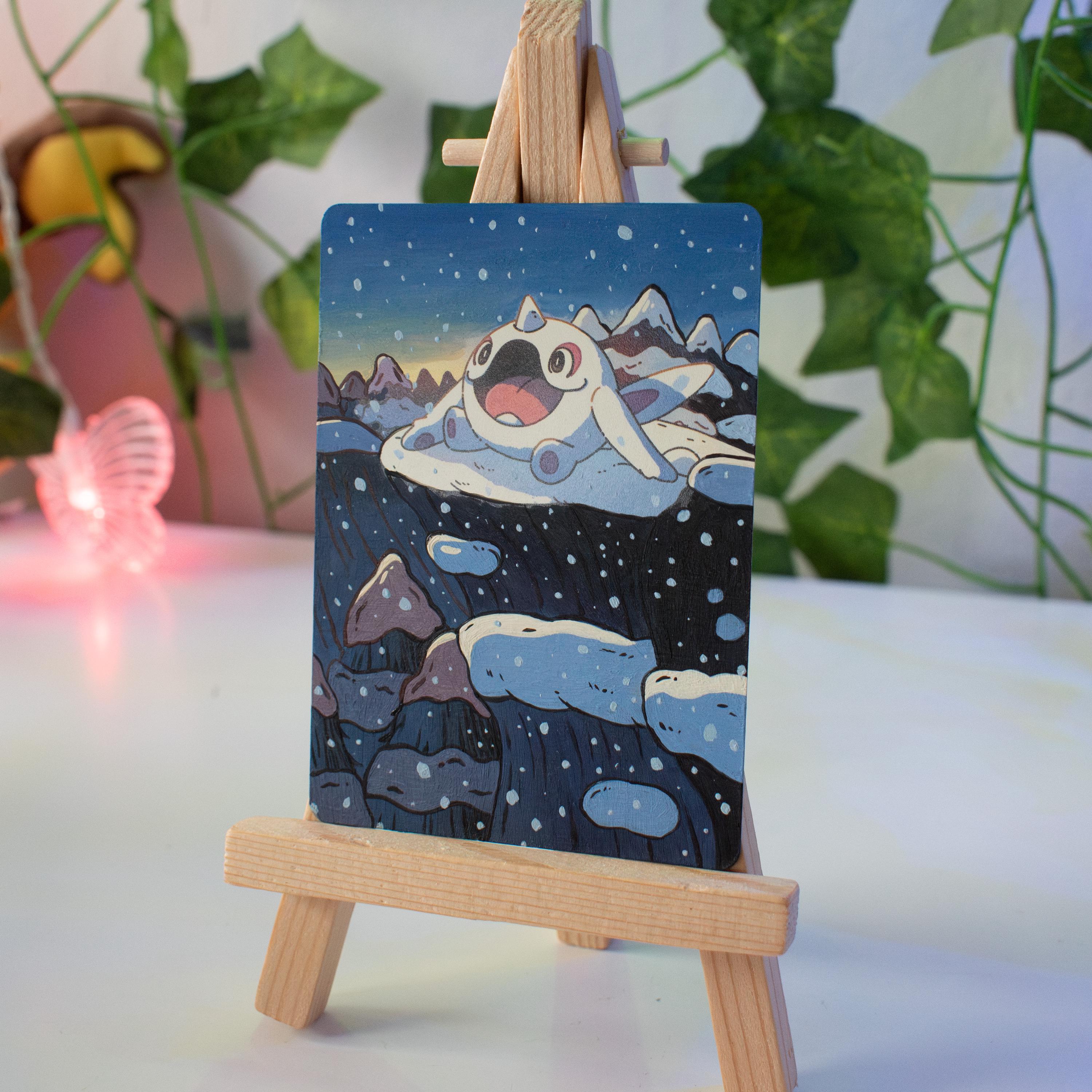 Terra Whale Painted Card
