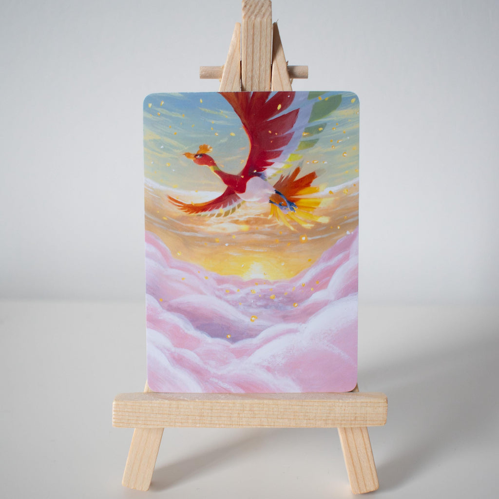 Rainbow Phoenix Full Art Print