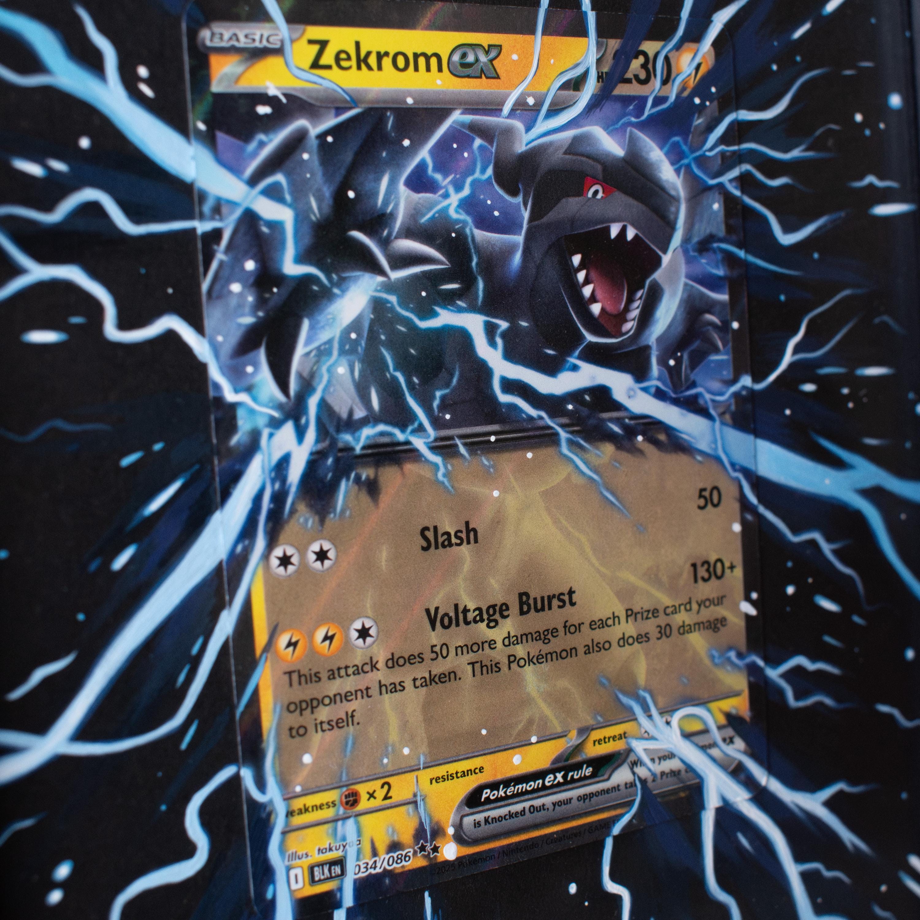 Deep Black Extended Art Painting