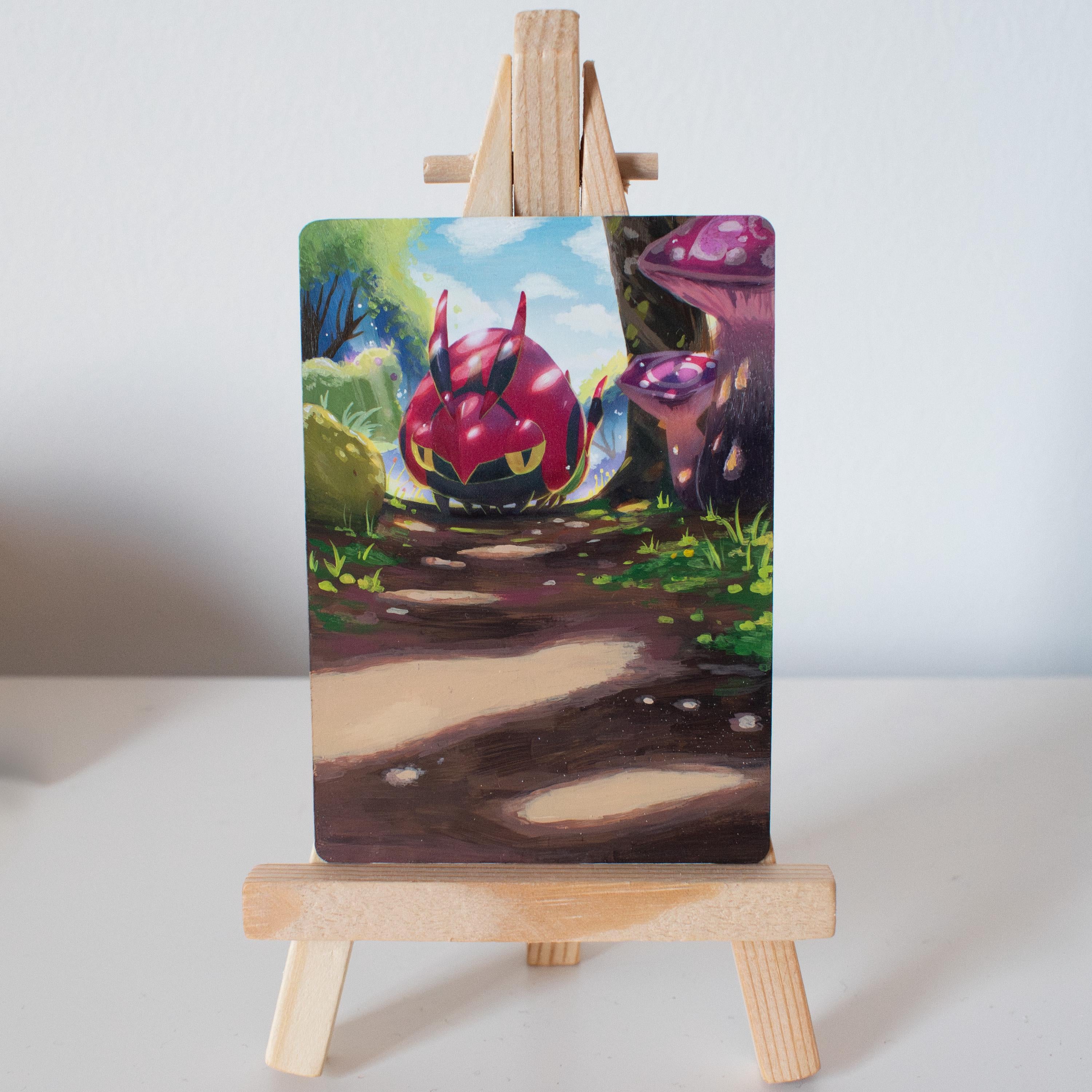 Forest Crawler Painted Card