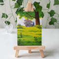Sleepy Cat Painted Card