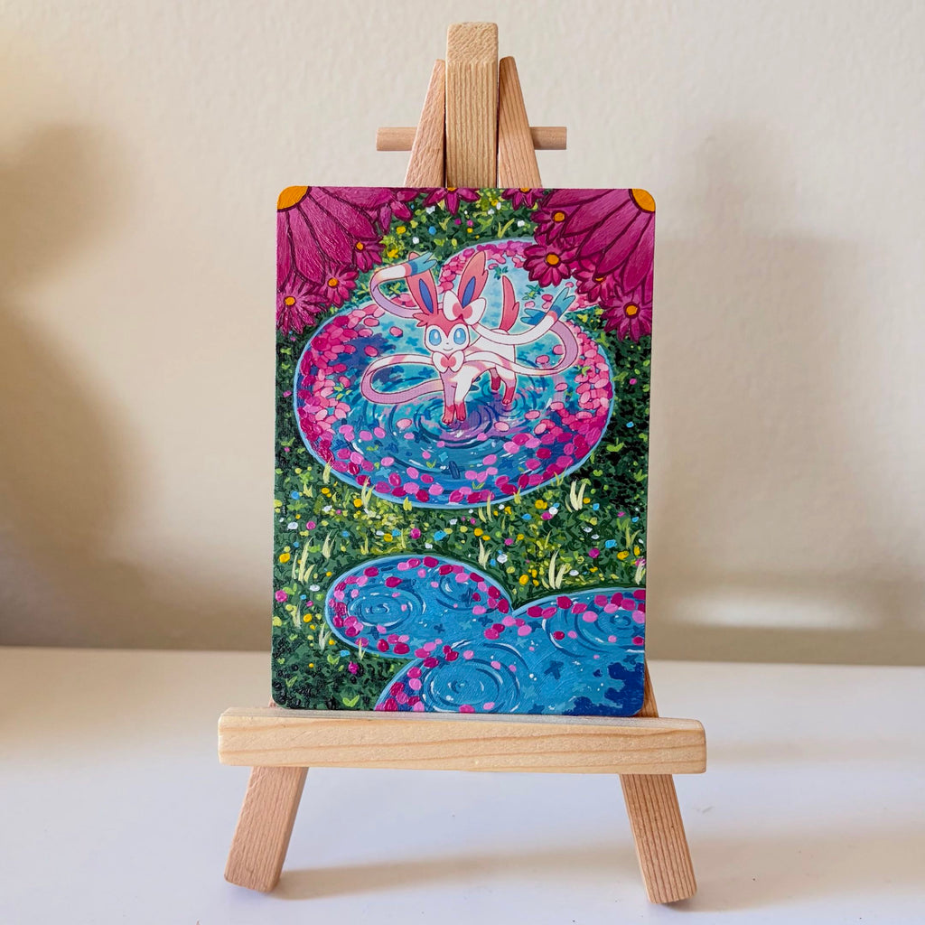 Cherry Blossom Painted Card