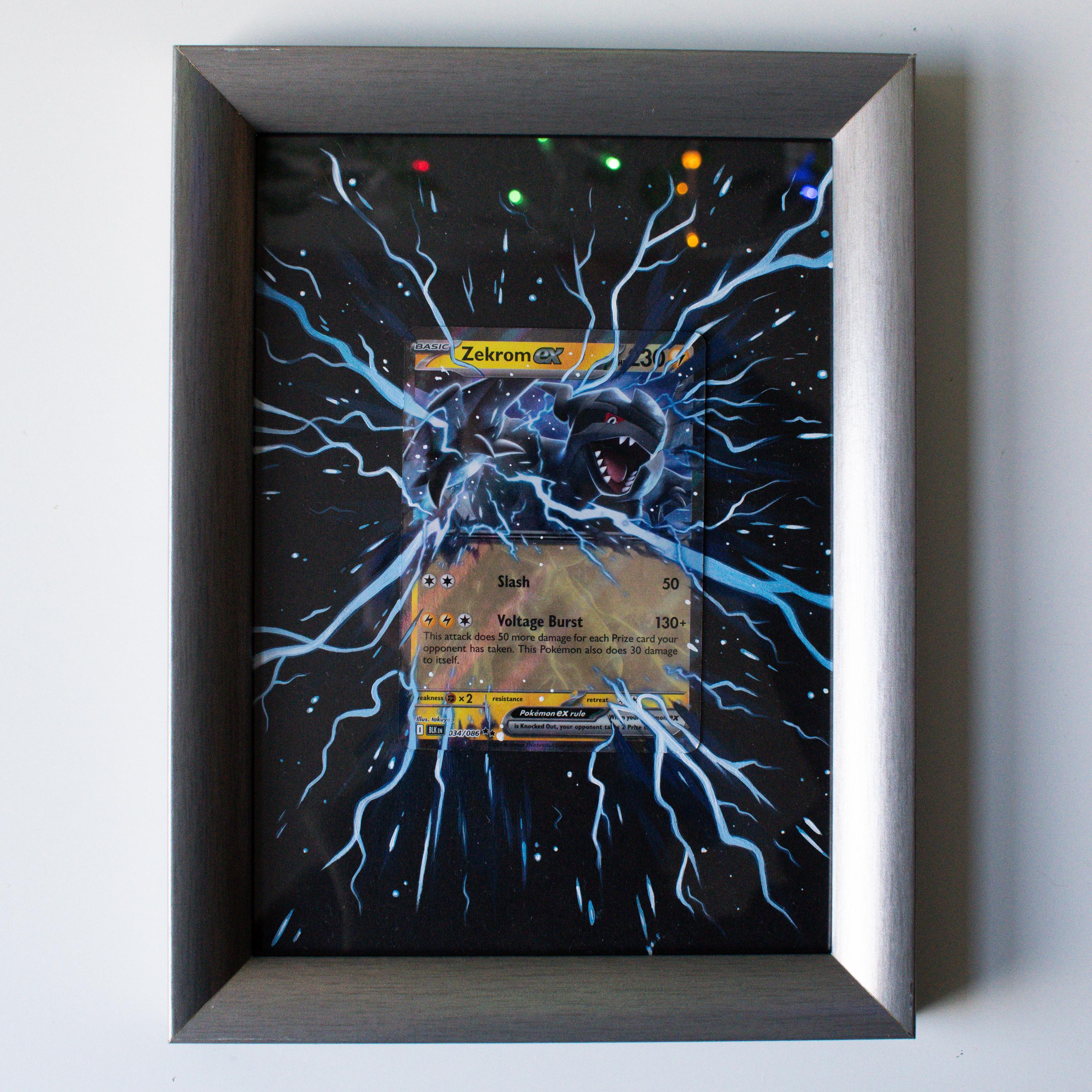 Deep Black Extended Art Painting