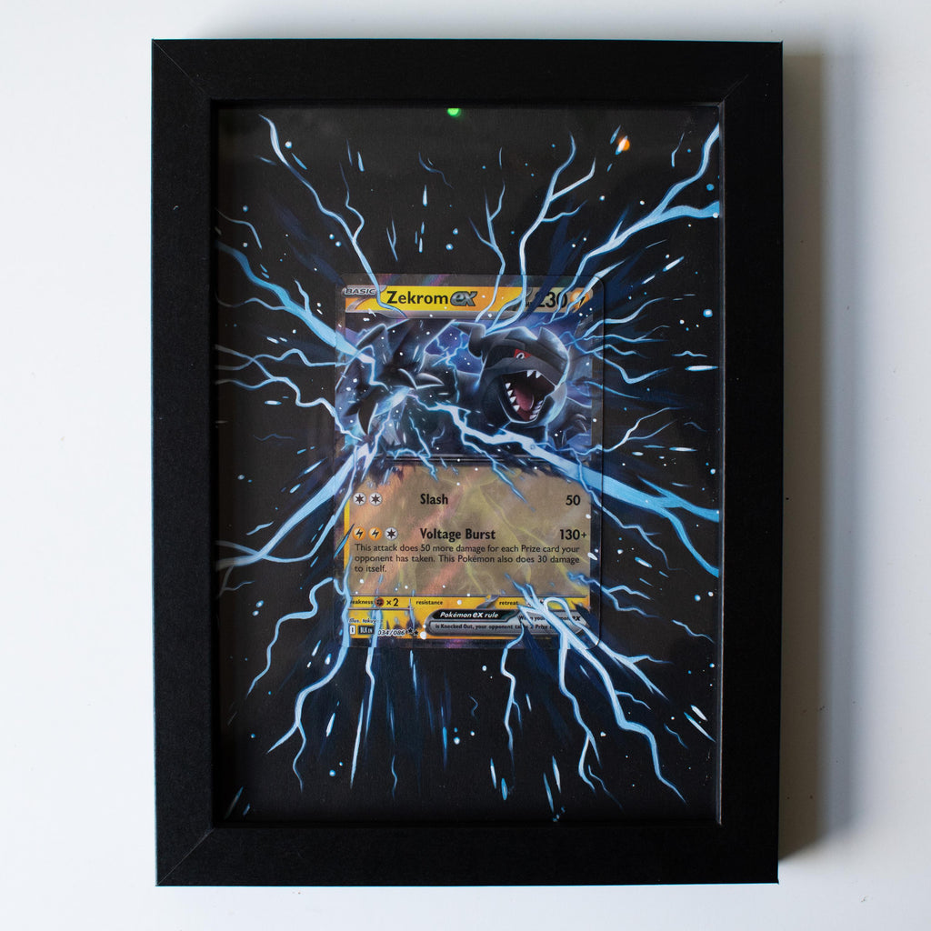 Deep Black Extended Art Painting
