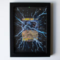 Deep Black Extended Art Painting