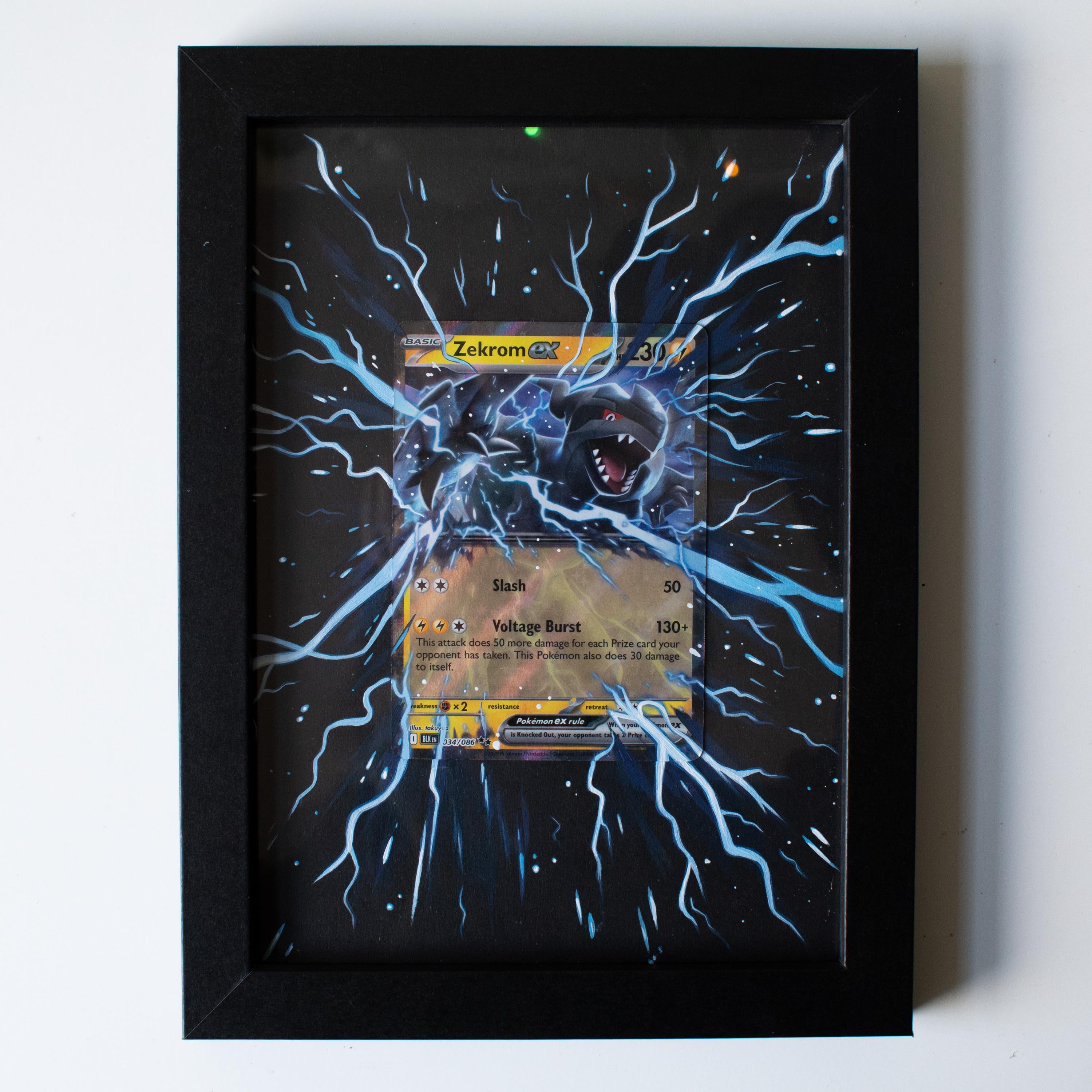 Deep Black Extended Art Painting