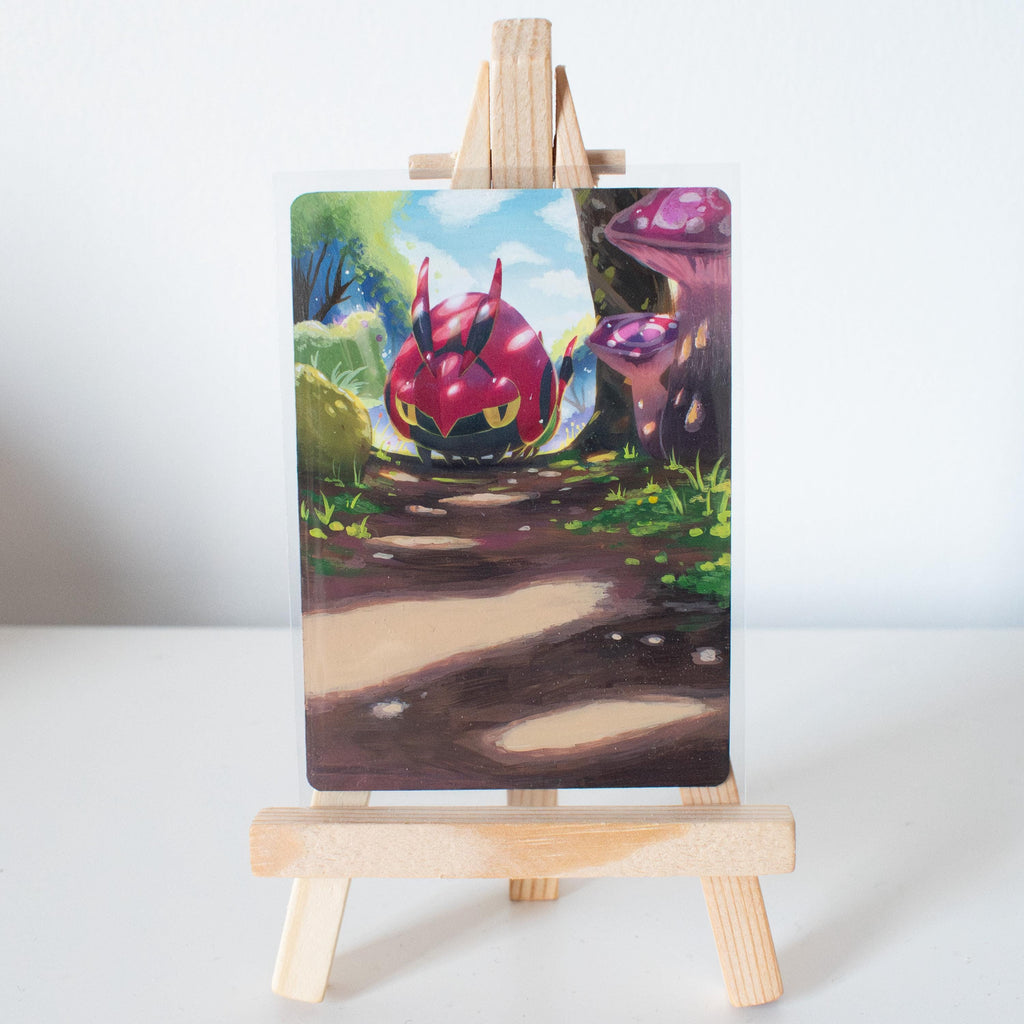 Forest Crawler Painted Card