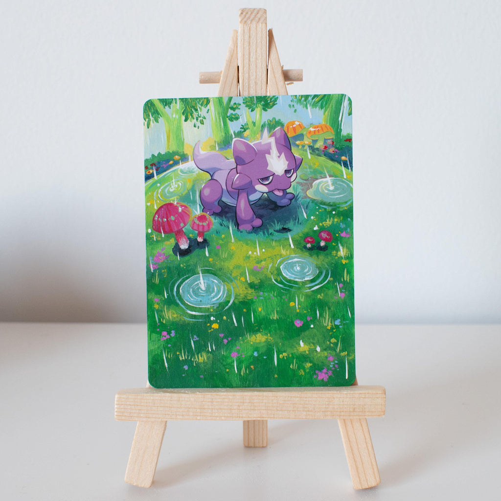 Rainy Day Painted Card