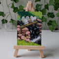 Mouse Crossing Painted Card