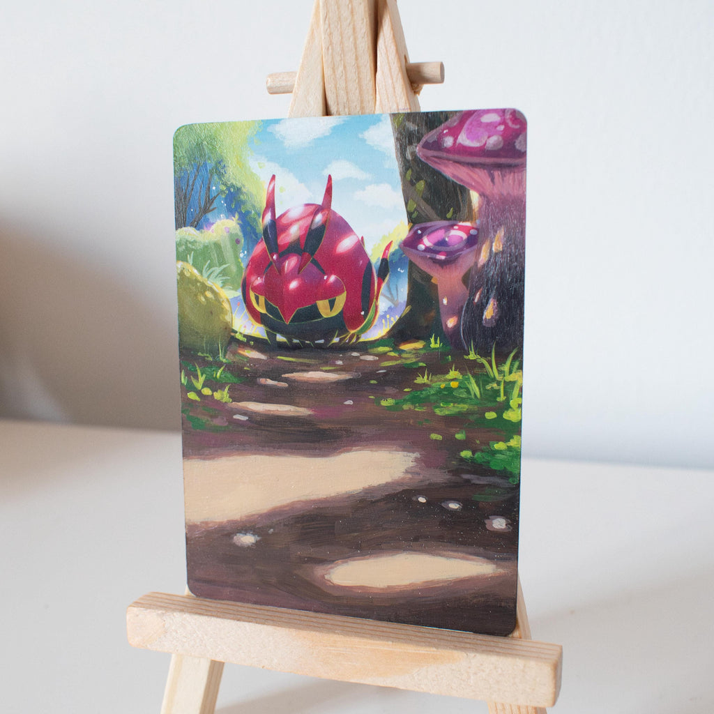 Forest Crawler Painted Card