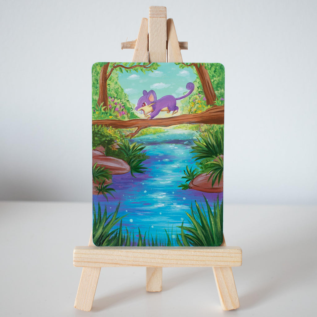 Forest Crossing Painted Card