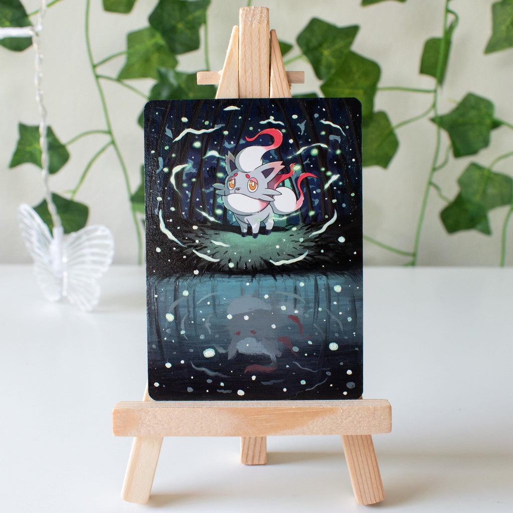 Spiteful Fox Painted Card